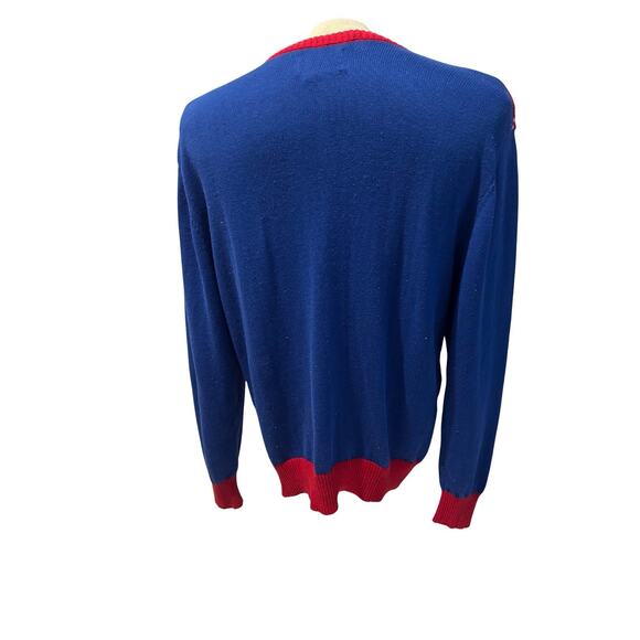 Hybrid Holiday Christmas Sweater Men’s Large Cheers Red Cup Ugly Party Pullover - Picture 3 of 4